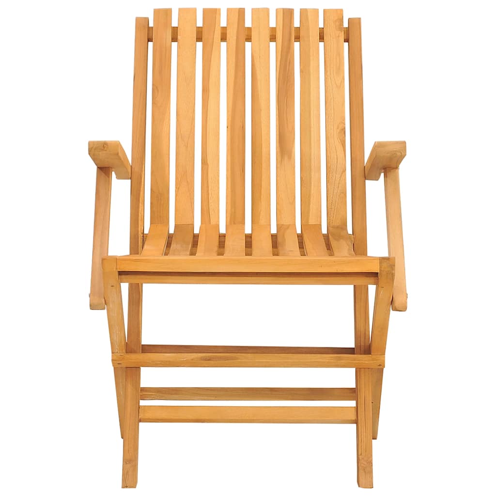 vidaXL Klappstühle, 2 Stück, 61 x 67 x 90 cm, Massivholz Teak