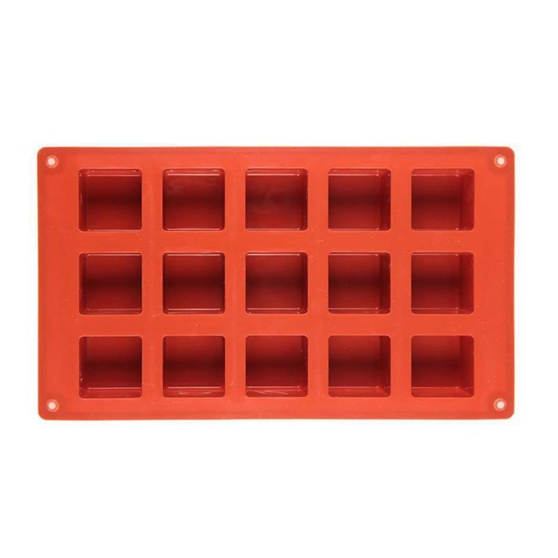 

Mousses Cake Decorating Molds Nonstick Silicone Molds 15 Cavity Square Chocolate Molds Dessert Baking Tool Easily Clean 1