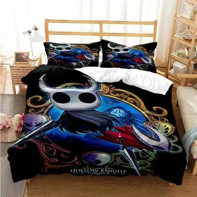 3D Tisk Hra Hollow Knight Ložní souprava Povlak na přikrývku Přikrývka Postel Jednolůžko Dvojlůžko Plná Queen Mládež Dívka Chlapci Dárek Domácí textil