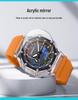 Sanda Octagonal Transparent Multifunctional Waterproof Unisex Wristwatch