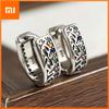 925 Sterling Silver Earrings For Women Trendy Geometric Retro Zircon Earring Jewelry Prevent Allergy Party Gift Accessories