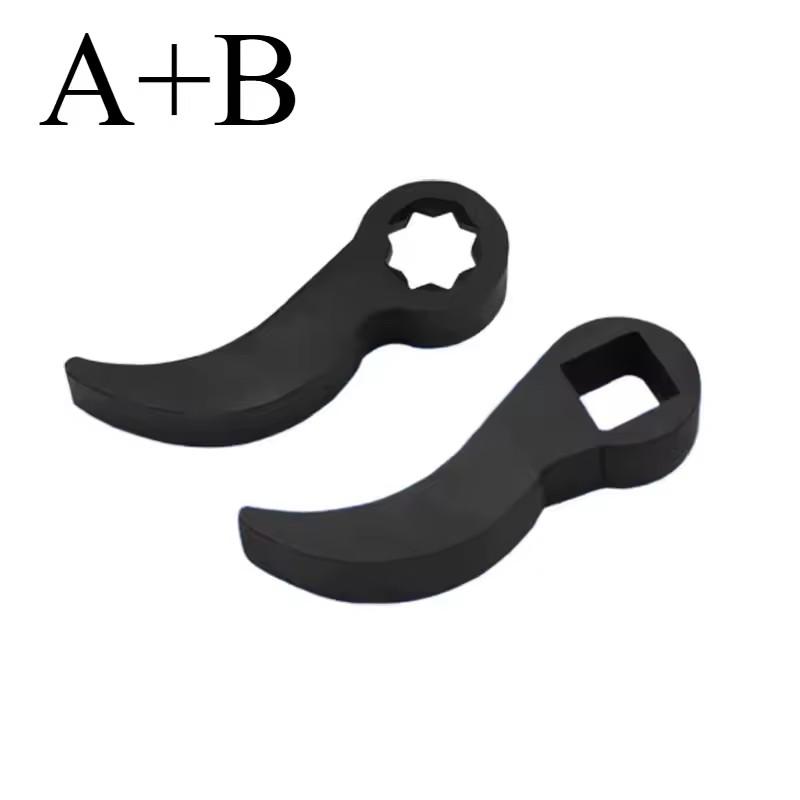 Angle Type Half Axle Disassembly Tool,Drive Pry Bar Adapter Used for Open-end Wrenches,Disassembling Axles Repair Tool