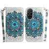 For Xiaomi Redmi A5 4G (171.7mm)/Poco C71 4G Case Pattern Printing Leather Wallet Phone Cover with Wrist Strap