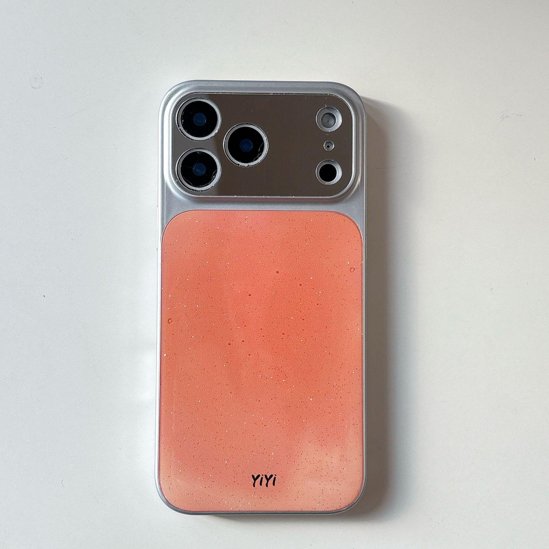 

Compatible with Apple 17Pro Max: Gradient iPhone16Pro Full-Coverage Epoxy Mirror Case for Instant Transformation & 15 Protection 17 Air