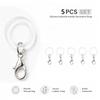 Silicone Umbrella Handle Rings Waterproof Long-Lasting 5/10 Pcs with Lobster Clasp for Daily Office Commuting Use