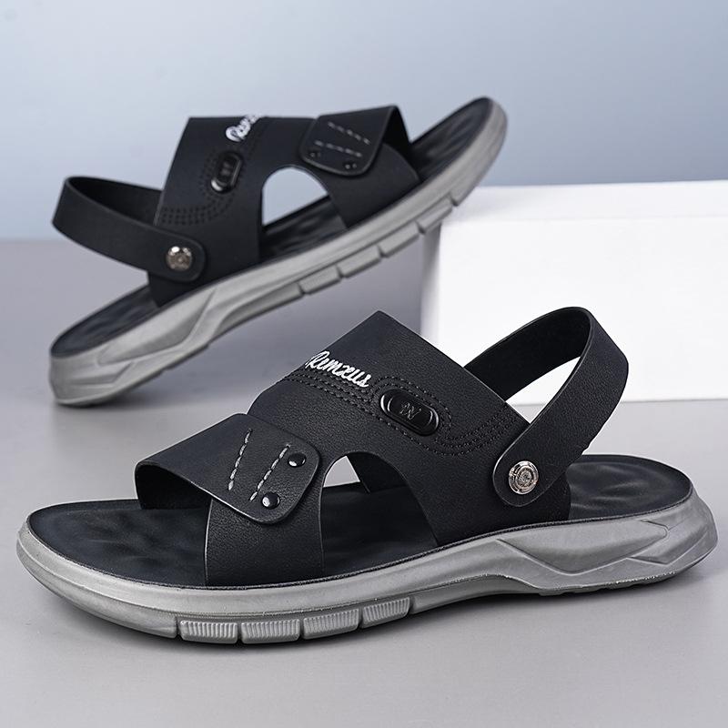 Men's Summer Dual-purpose Beach Shoes Are Classic Versatile, Comfortable and Soft, and Wear Outdoor Casual Cool Slippers.