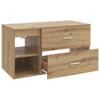 Bathroom Furniture Set 2 Pcs Artisan Oak Wood Based Material