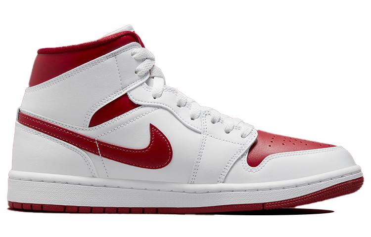 Air Jordan 1 Mid 'White Pomegranate' Donna BQ6472-161