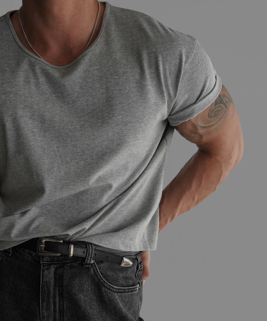 Baulopeulodeogteu Crop Layered T-Shirt Minimal [3 Colors]