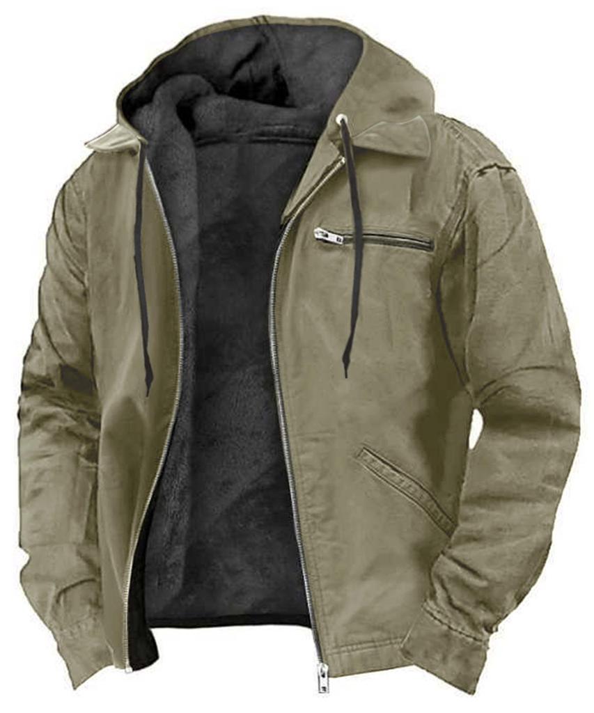 2026 Herren Retro Winter Arbeitsjacke für Outdoor Wandern und Freizeit