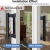 8 Inch Glass Door Pull Handle for Patio Doors Universal Right/Left,Aluminum Alloy Sliding Door Handles Furniture Cabinet Handle