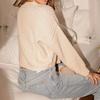 European & American Women's V-Neck Long Sleeve Solid Knit Cardigan Sweater