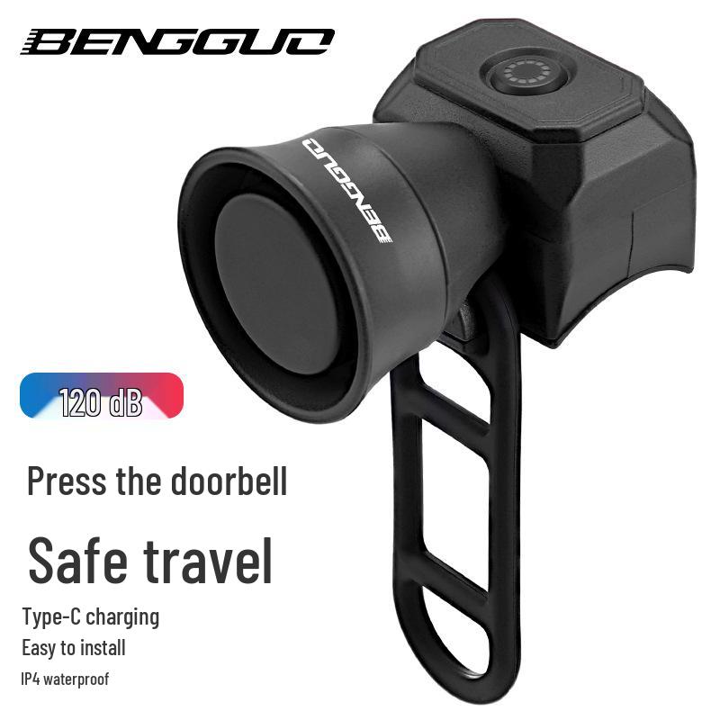 Mini USB Rechargeable Waterproof Electronic Bicycle Horn for Mountain Bikes