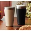 Pair of 340ml Stainless Steel Tumblers, Set of 2 Colors, Thermo Mug, Double-Layer Vacuum Insulation, Keeps Drinks Hot or Cold, Stylish Matte Gold & Bl
