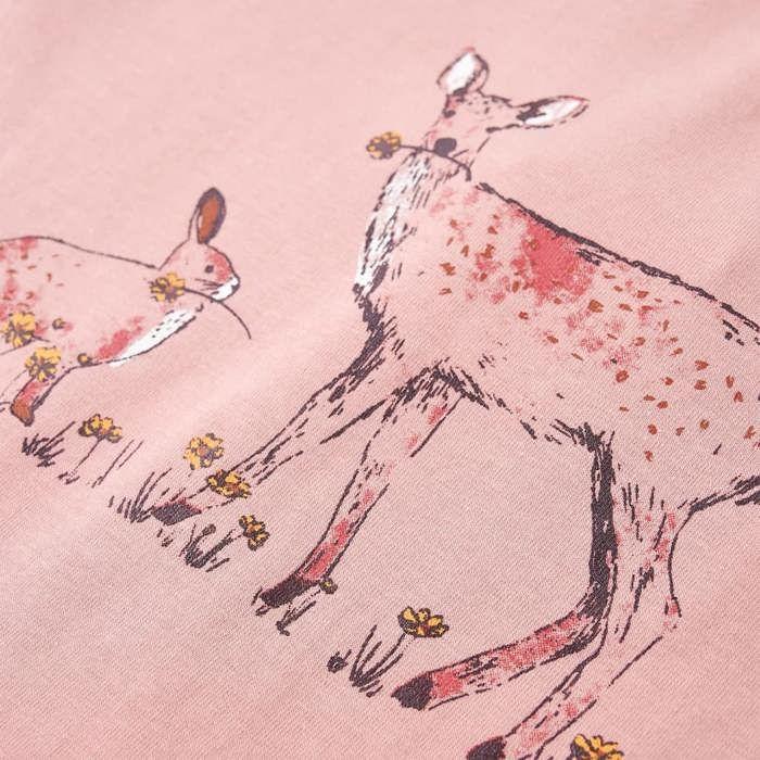 T-shirt pour enfants à manches longues rose 92/104/116/128/140
