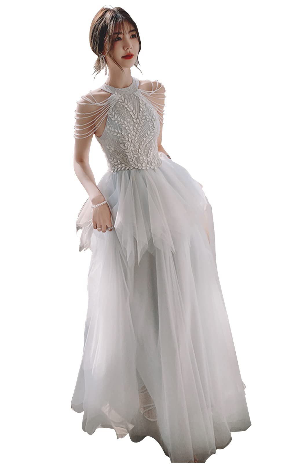 

Вечернее платье для вечеринки, рецитала, длинное, для фортепиано [Платье EightSTAR] Платье, Платье для вечеринки после, Невеста, Платье, Взрослый, Длина, Тюль, Кружево, А-силуэт, Рецитал, (Серый, серый