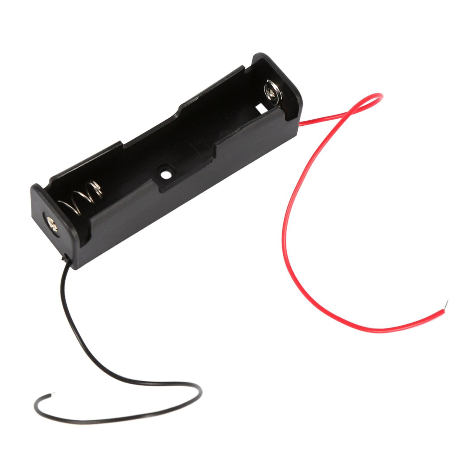 

5pcs Plastic Battery Holder Storage Box Case for 1x 18650 Battery With Wire s