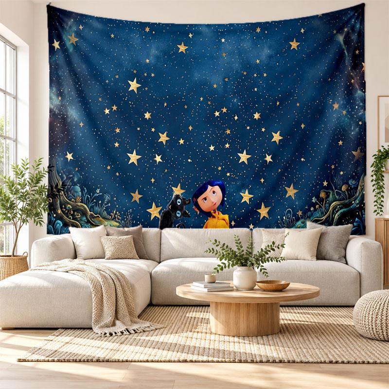 Coraline Other Mother Wall Tapestry Home Decor Hanging Cloth Art Background Tapestry for Bedroom