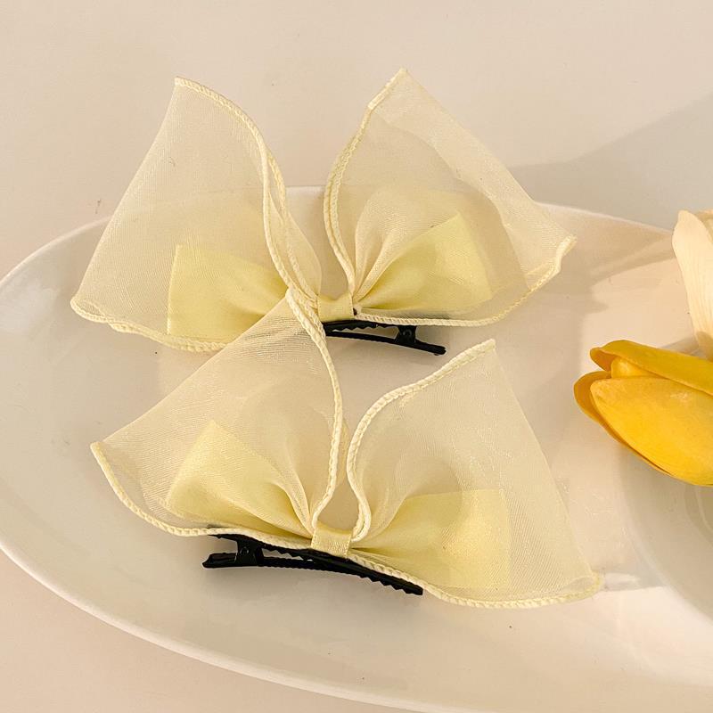 Bow Headdress Children's Super Fairy Little Girl Mori Tie Hair Card Female Fairy Beauty Hair Clip