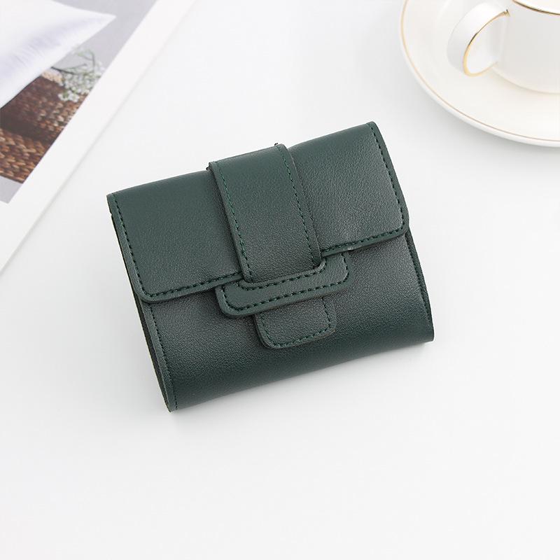 Korean Style Women's Tri-fold Candy Color Wallet & Coin Purse