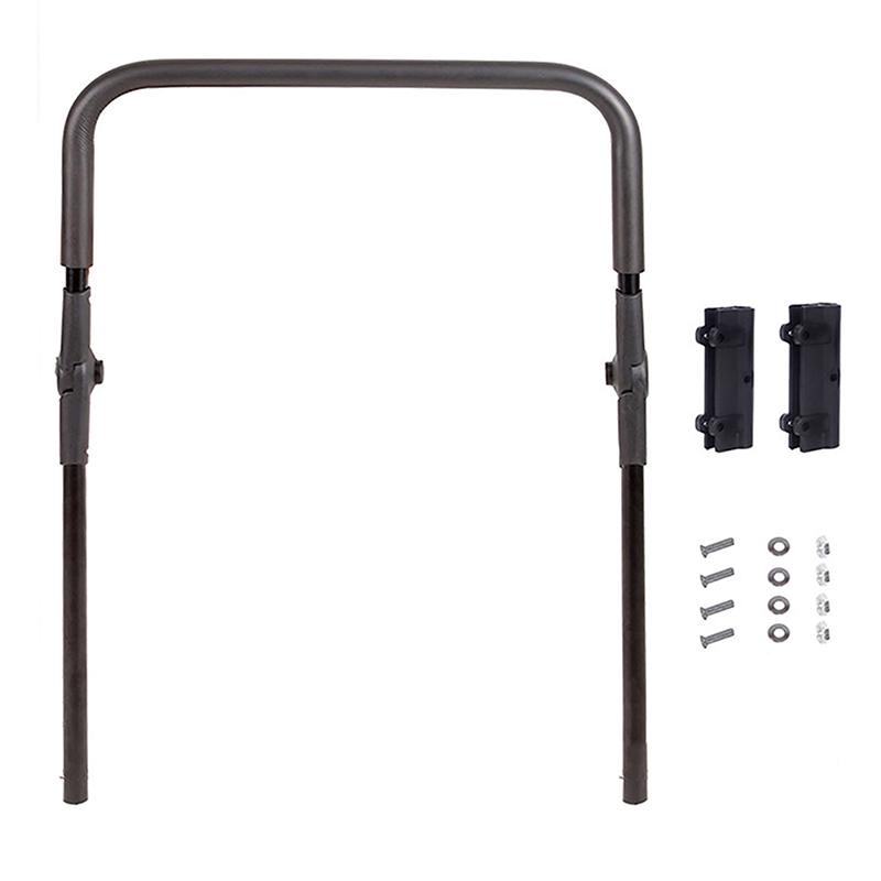Foldable Folding Cart Push Handle Wagon Cart Equipment Black Lightweight Extendable Cart Trolley Handle Accessories For Camping