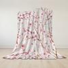 Blush Kirschblüte Flanelldecke Warm Weich Halloween Weihnachten Sofa Warm Gemütlich Dekoratives Dekor Geschenk für Alle Jahreszeiten