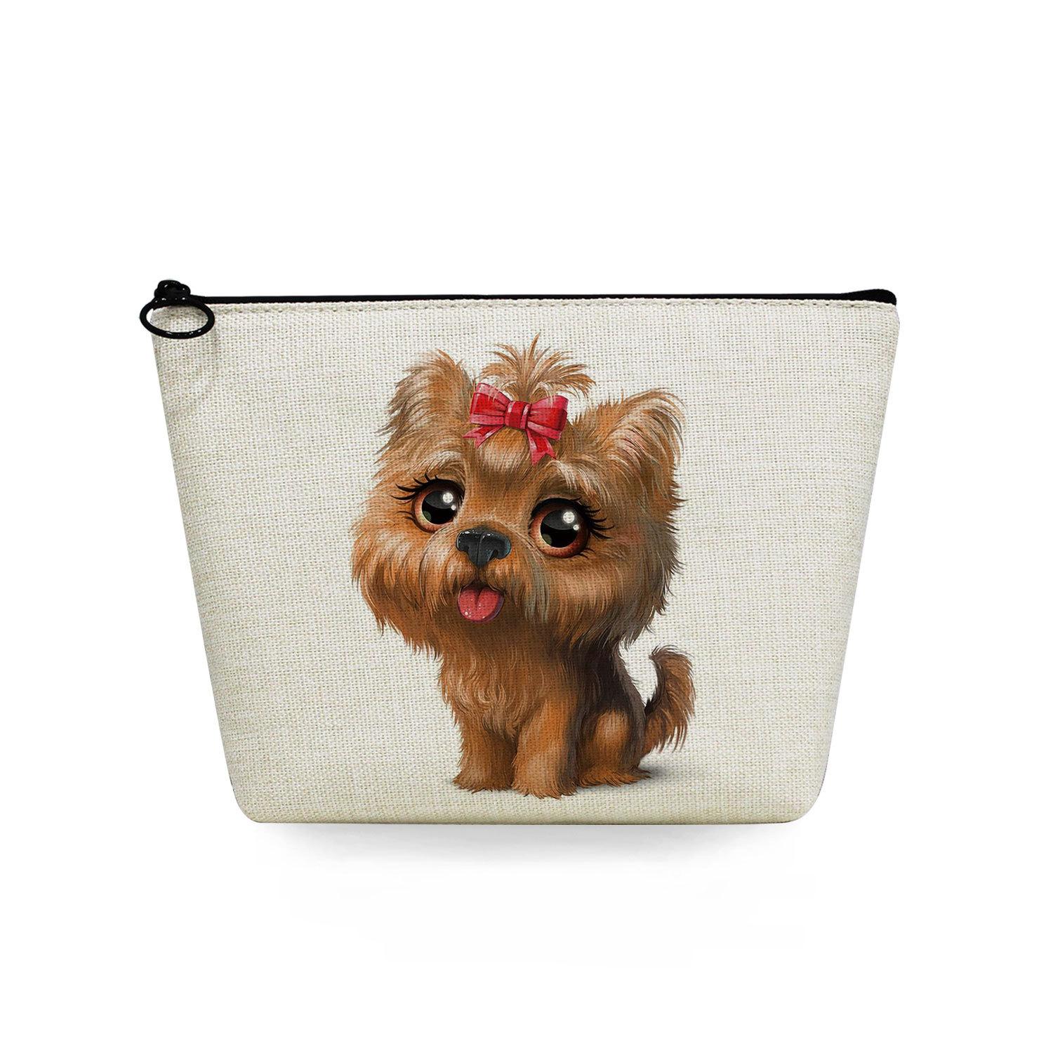 

Women Dog Print Cosmetic Bag Toiletries Organize Travel Storage Case 6711 KTB