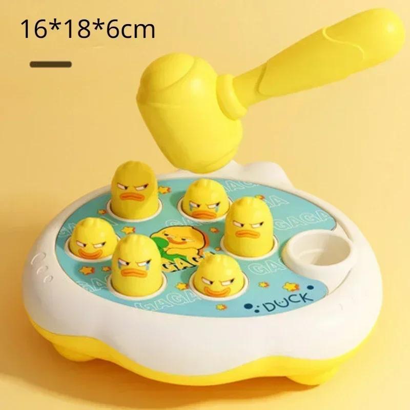 

Duck/Frog/Pig Baby Toy Montessori Learning Game Educational Puzzle Gift For 12 24 Months Toddler Boy/Girl With Hammer