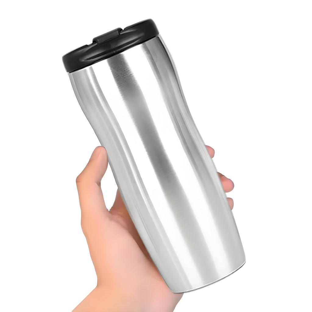 MYEEDA Stainless Steel Coffee Tumbler with 500ml Easy To Vacuum Perfect for and Convenience Perfect for and Insulates Hot and Cold Cute Thermos