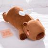 60cm-100cm Cartoon Giant Strip Capybara Plush Doll Pillow Lying Brown Orange Wings Creative Capybara Plush Toy Home Decor