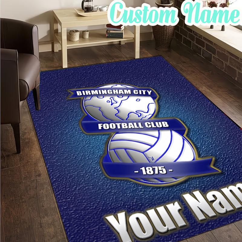 Custom Name Birmingham Football Club  Rug, Office Rug, Chair Rug, Carpet for Living Rooms, Doormat Game Rug Home Decor Christmas Gifts