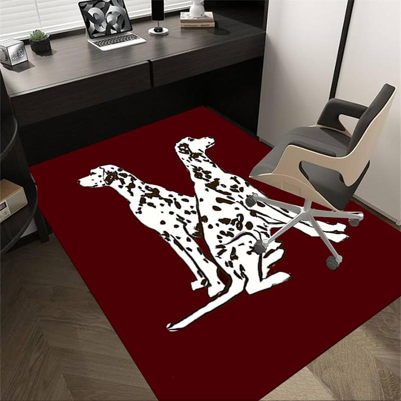 

1PC Dalmatian dogs Non-Slip Floor Carpet Compatible for Office&Living Room&Bedroom&Dining room - Flat- Soft & Pattern, Vibrant Colors-W282 60cm by 90cm