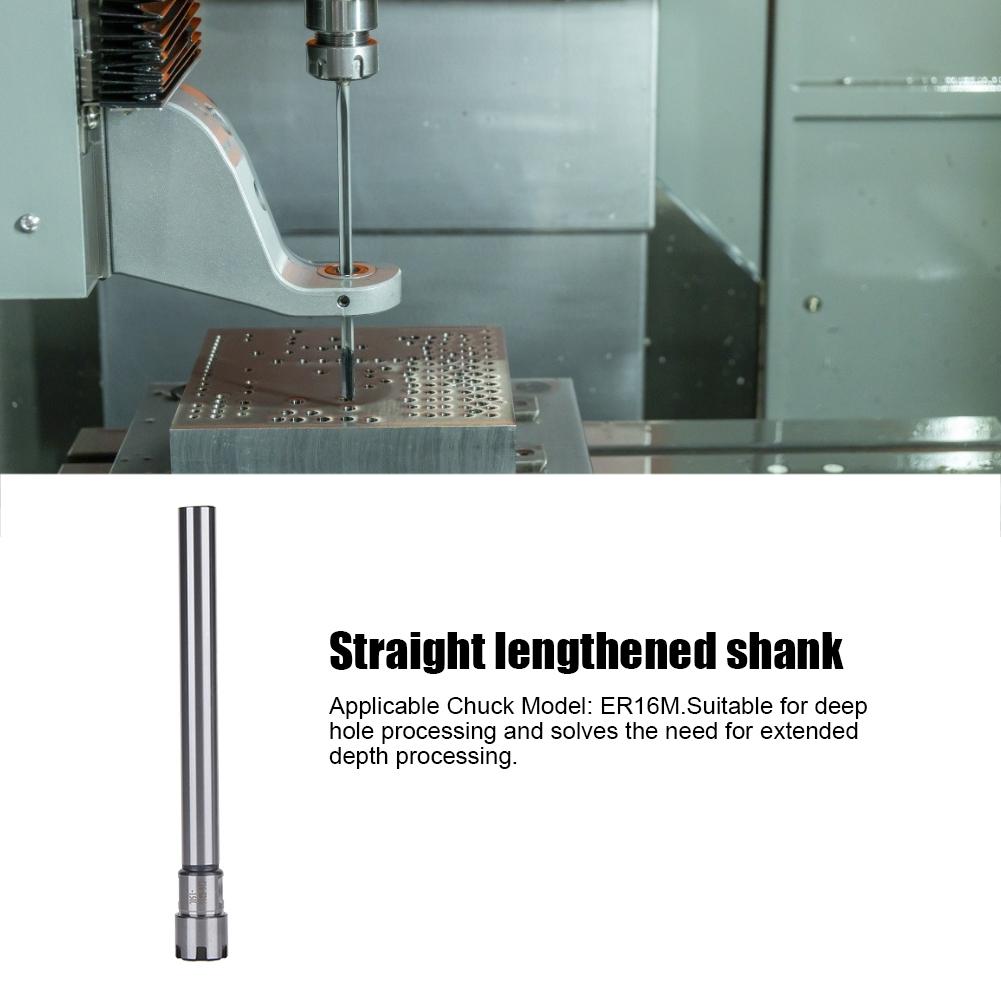ER16M150L Collet Chuck Holder Straight Shank CNC Milling Holder Extension Lathe RodC16