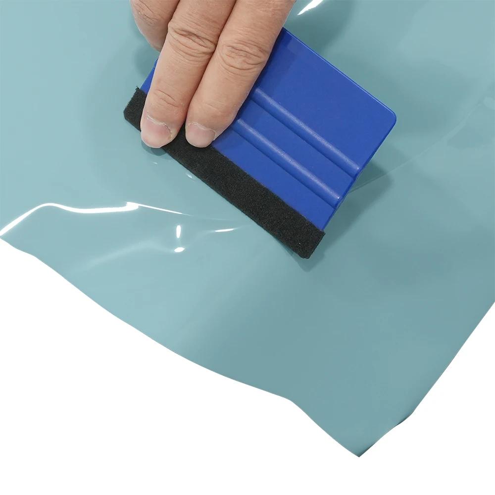 

Car Adhesive Vinyl Wrap Car Sticker Meissen Blue Color Change Film Bubble Free Wrapping Decal Car Accessories Interior Exterior 10x100cm