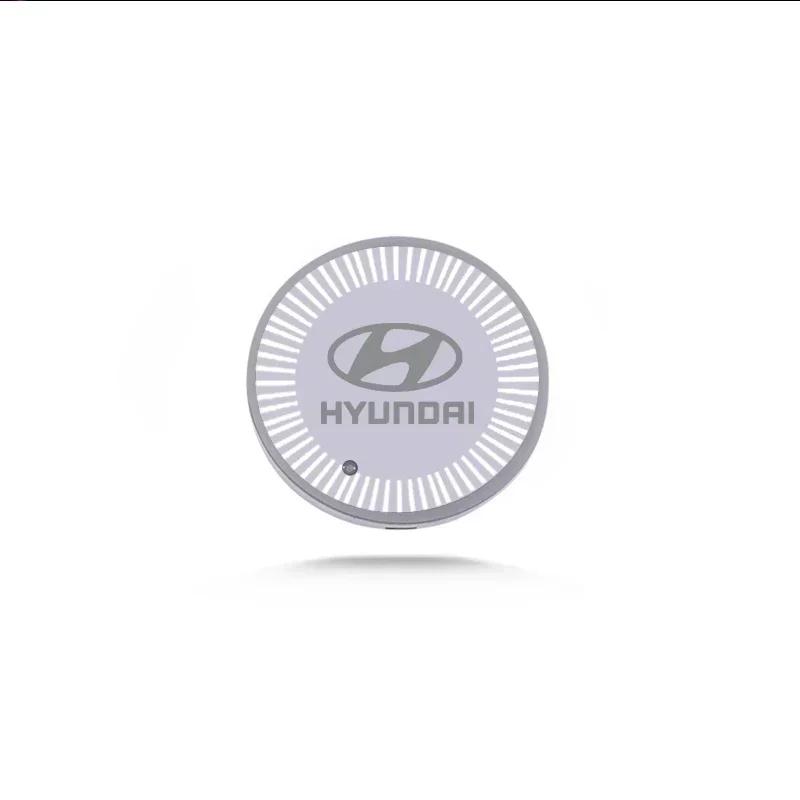 Accessories for Hyundai IX25 I10 Accent Solaris Verna Tucson Santa Fe Kona Elantra Sonata Car Coaster Light Water Cup Holder AH4