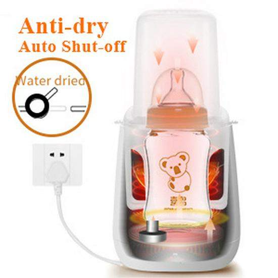 Smart Portable Bottle Warmer & Sterilizer: Home Milk Heater with Timer & Constant Temperature