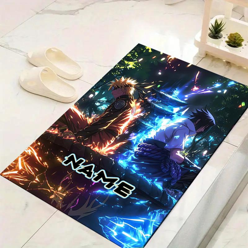 Custom 1Pc Naruto Fire Determination Rug Office Carpet Indoor Outdoor Entrance Doormat Nonslip Soft And Comfortable Living Room D2915191