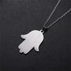 Vintage Hamsa Hand of Fatima Pendant Necklace Stainless Steel Turkish Evil Eye Necklaces Spirit Lucky Jewelry for Man