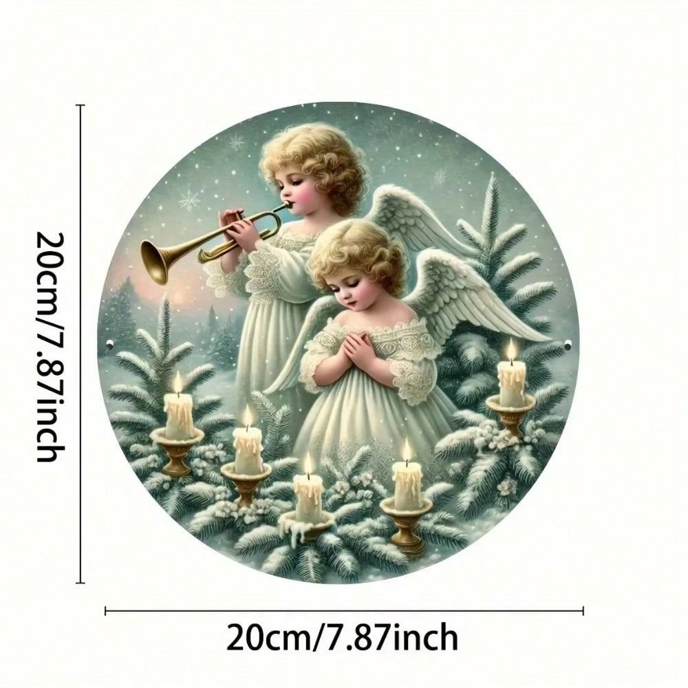 Vintage Metal Tin Art Sign 20x20cm Handmade Wall Decor