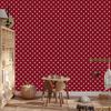 Heart Wallpaper Red, Light Gray and Coral 50x1000
