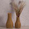 Imitation Rattan Woven Flower Vase, Home Decoration Vase Ornament