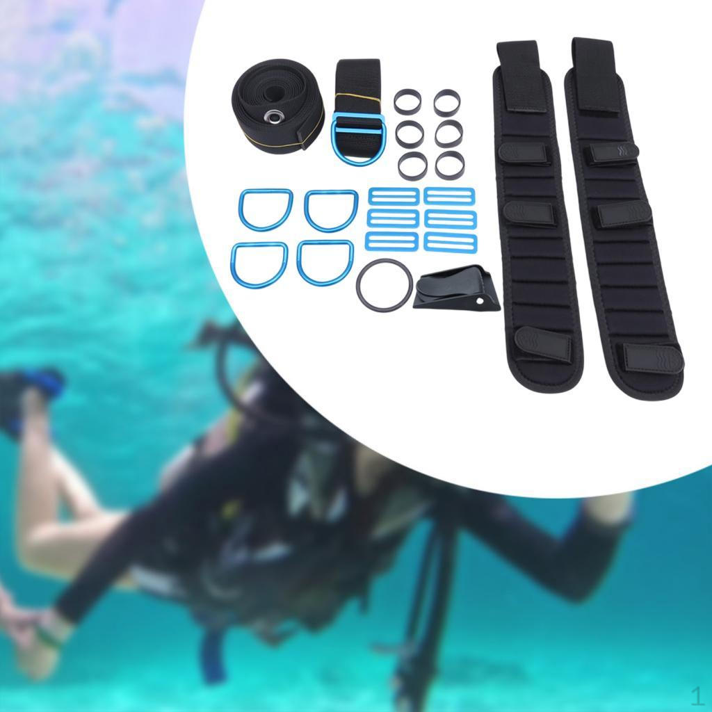 Scuba Diving Backplate And Harness Bundle with Customizable Weight Belt