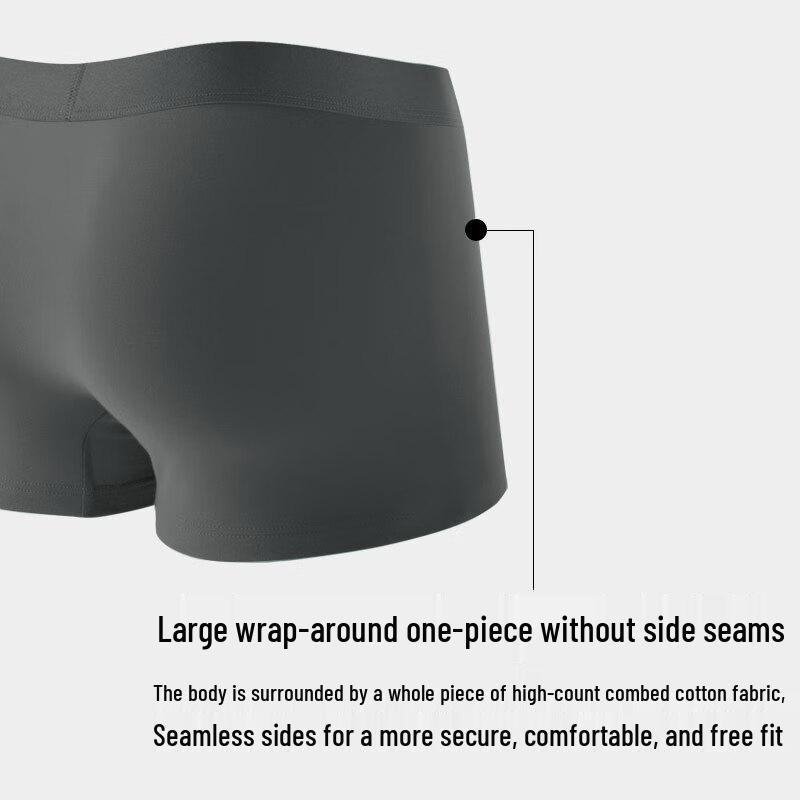 Fentengcare Men's Pure Cotton Seamless Boxer Briefs