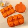 1/2Pcs 3D Halloween Cake Mold Pumpkin Shape Silicone Baking Mold Pumpkin Baking Mold Pastry Utensil