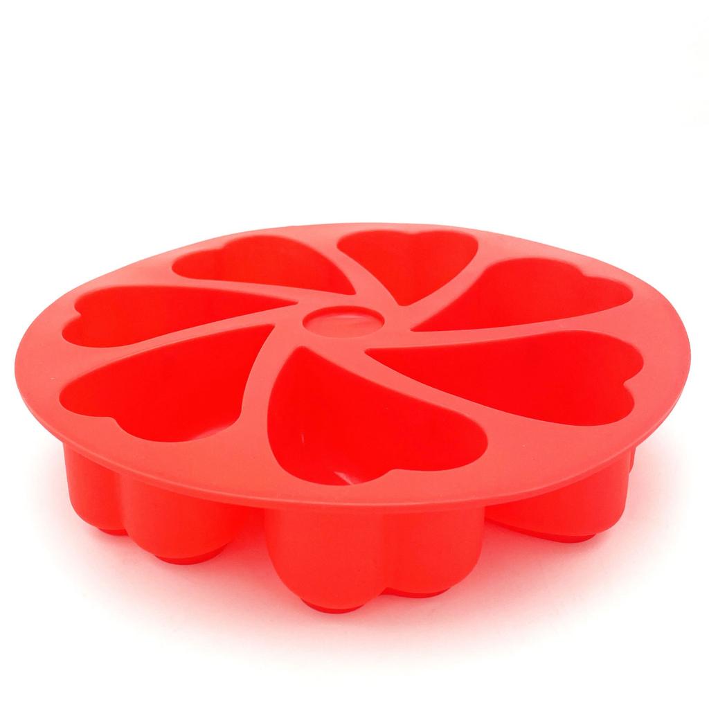 Scone Cake Baking Pan Flower Heart Chocolate Silicone Mold Candy Moulds Dessert Cheesecake Truffle Caramels Jelly Brown