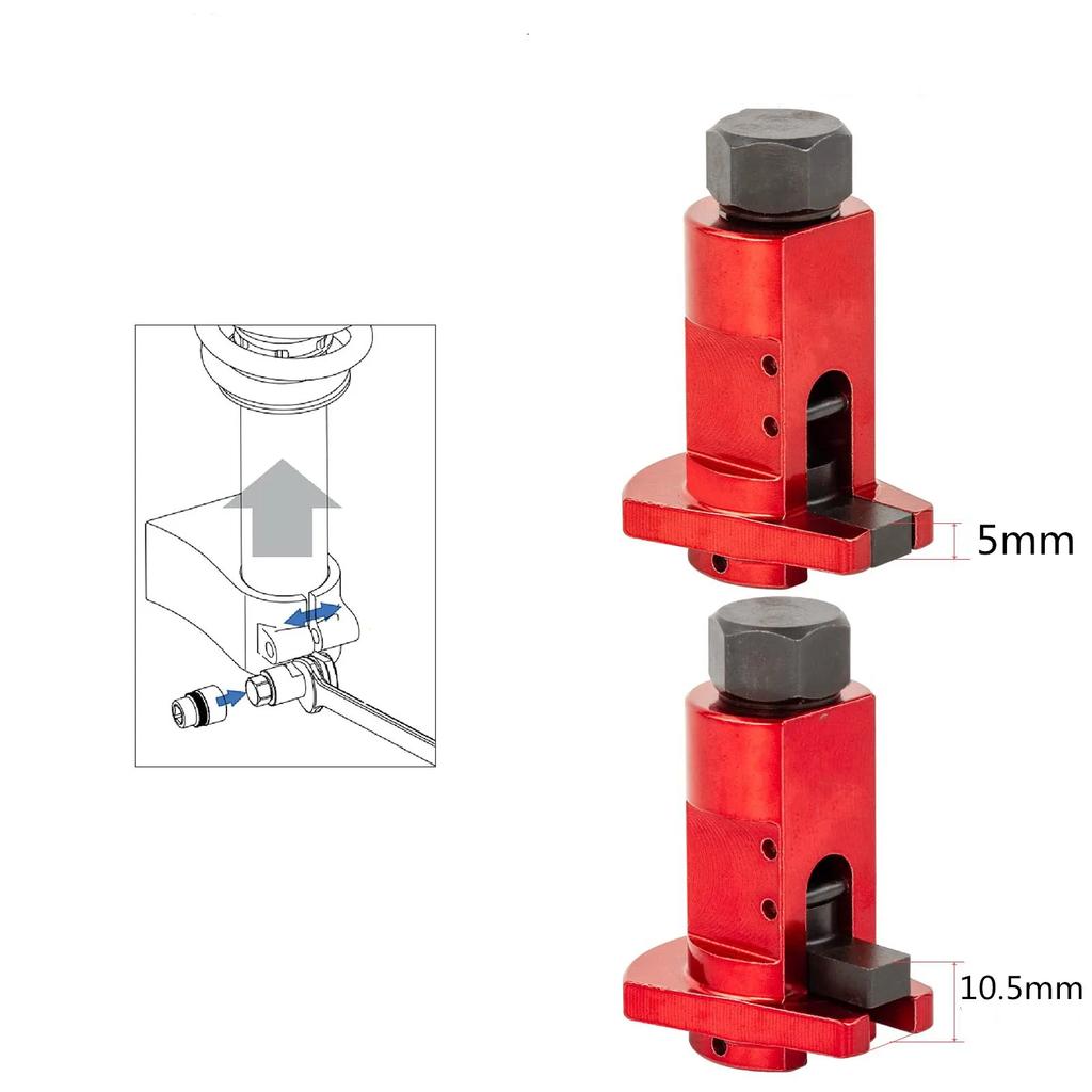 Red Hydraulic Shock Absorber Removal Tool Claw Ball Head Swing Arm Suspension Separator Labor-Saving Car Disassembly Tool