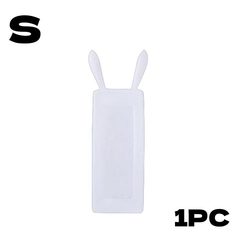 1/2pcs Transparent Remote Control Case with Rabbit Ears Dustproof Protective Sheath Durable Silicone Cover for TV Air Conditione