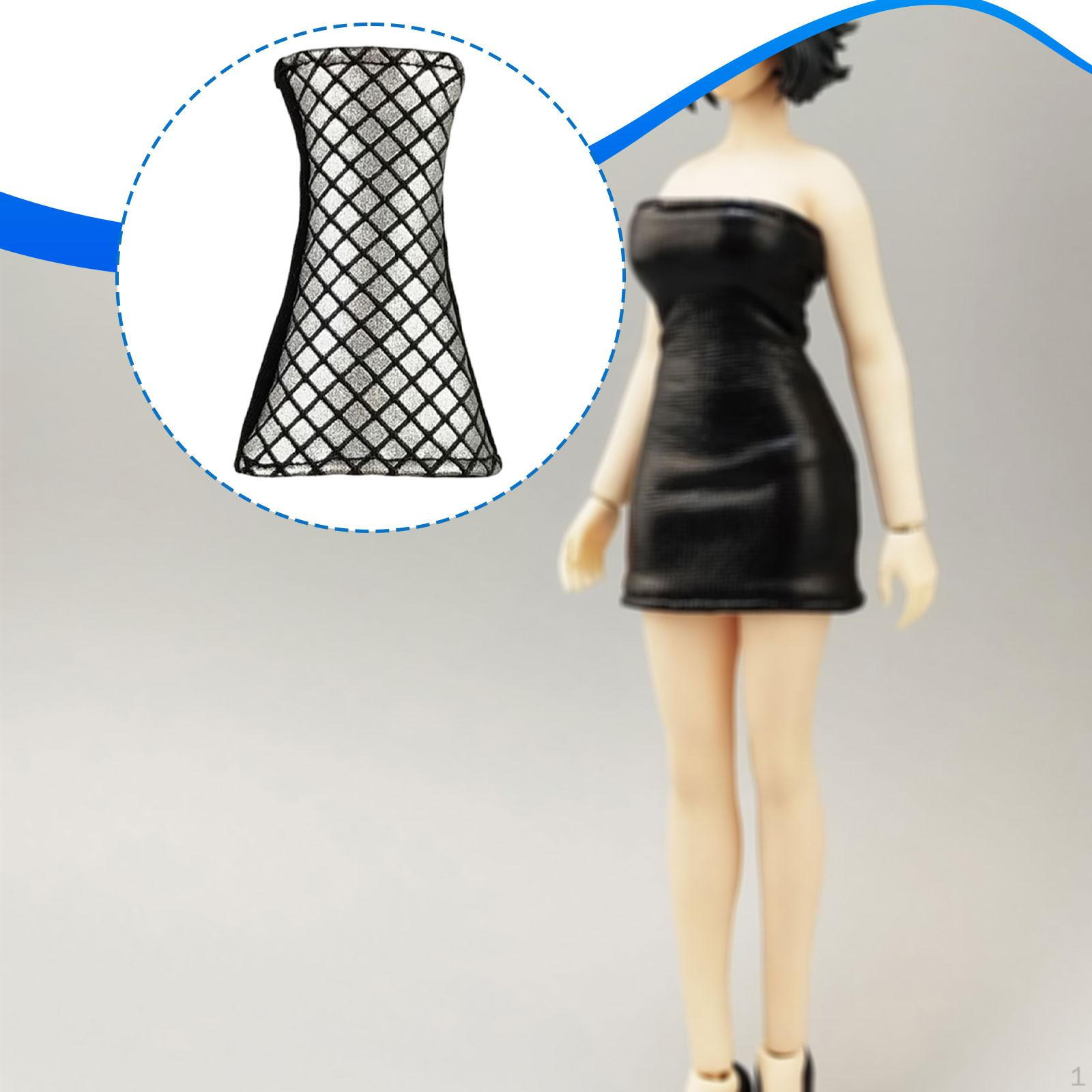 

Women s Clothing in 1:12 Scale, Multifunctional, Professional, Wearable, Classic Action Figure Silver