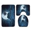 Star Bathroom Floor Mat Toilet Three-Piece Set
