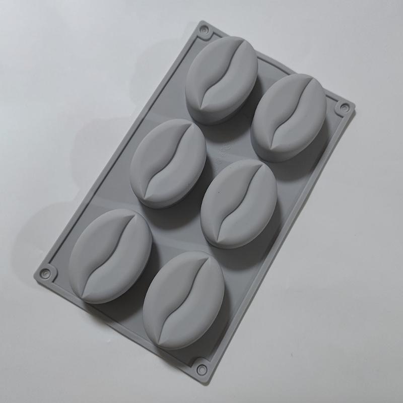6/28Cavity Diy Coffee Bean Forms Mousse Cake Mold Silicone Pastry Molds For Baking French Dessert Cake Decorating Tools